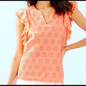 Lilly Pulitzer Astara top in Orange, NWT